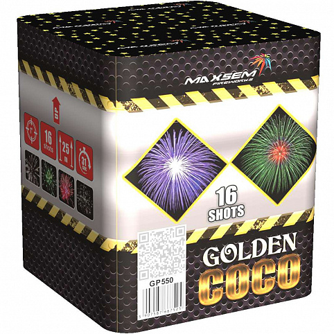 Baterie de artificii Golden Coco